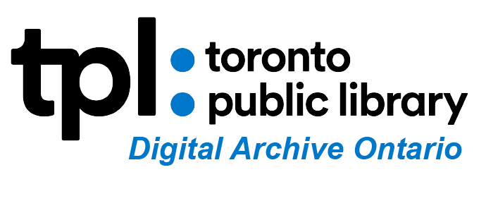 Toronto Public Library: Digital Archive Ontario