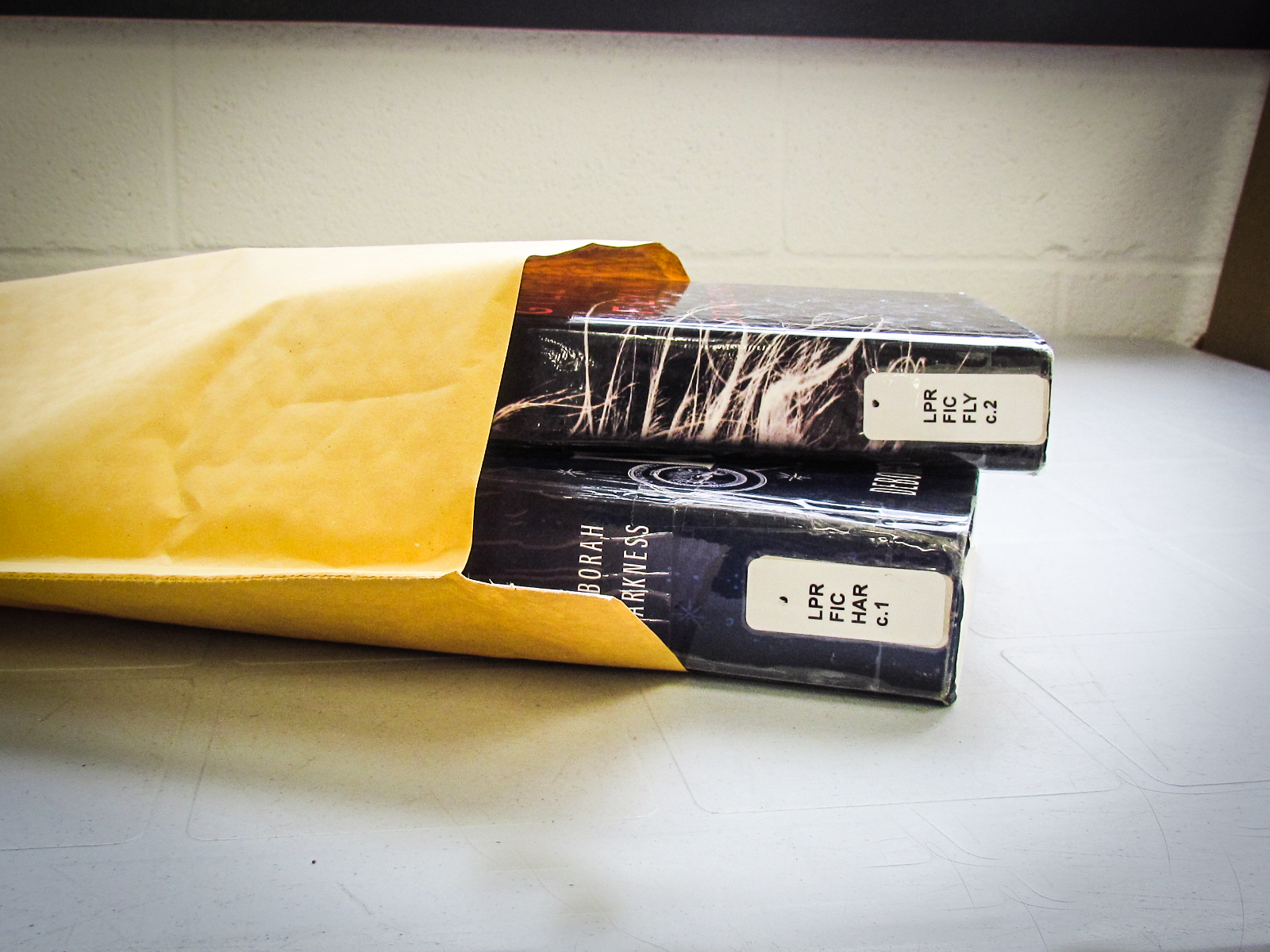 Lambton County Library books are prepared to be delivered to homebound patrons using Library by Mail