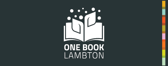 One Book Lambton on dark grey background
