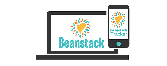 Computer and phone with the Beanstack logo.