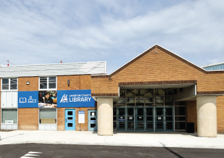 Landscape photo of Clearwater Library's exterior