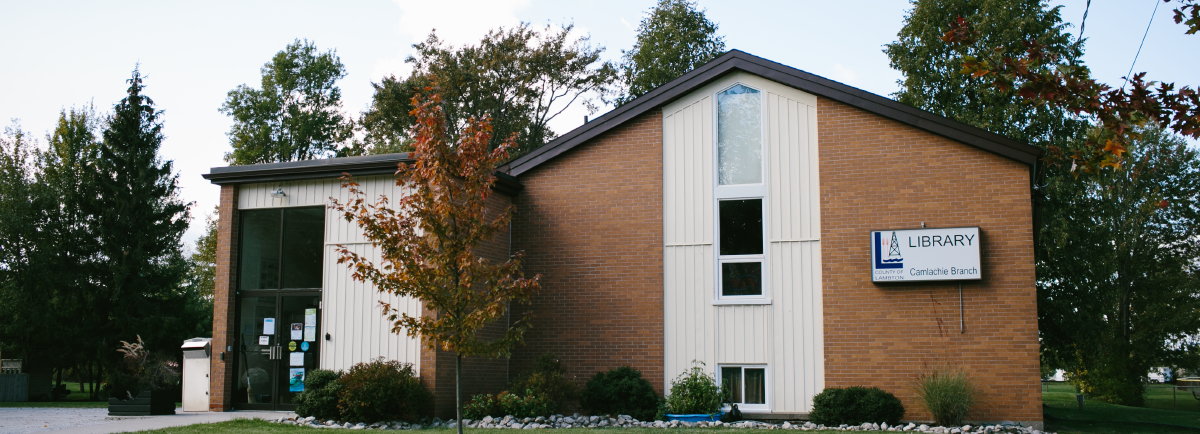 Outside of Camlachie library building. 